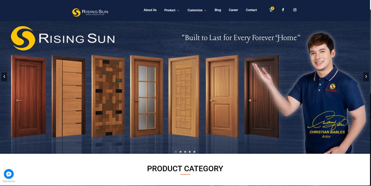 Rising Sun Wood Products website